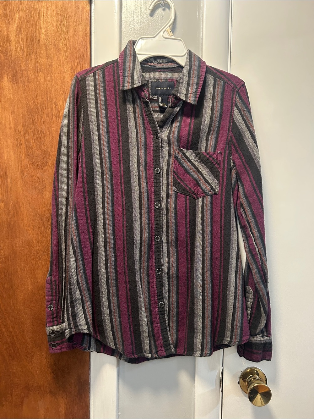 Striped button up